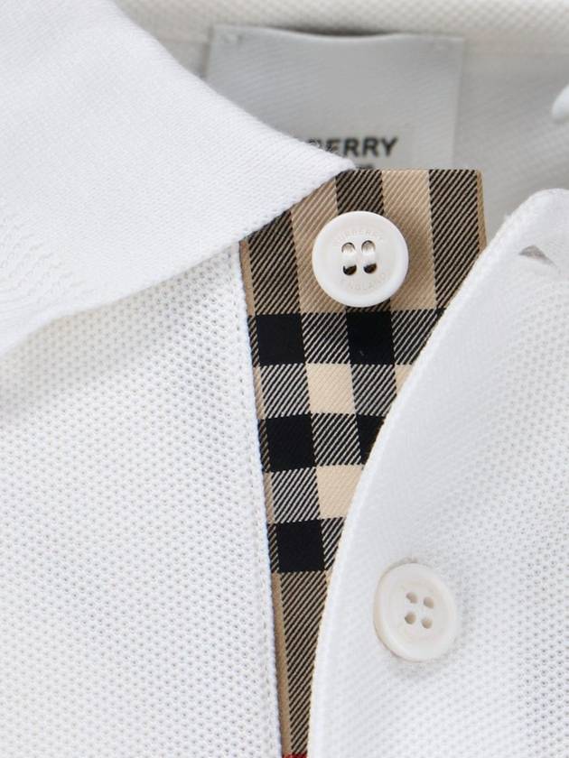 Eddie Cotton Polo Shirt White - BURBERRY - BALAAN 6