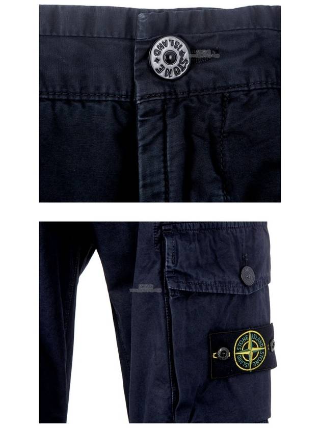 Men's Wappen Patch Cargo Straight Pants Navy - STONE ISLAND - BALAAN 7