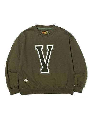 Bookle Logo boy Sweat Khaki - OGARP - BALAAN 1