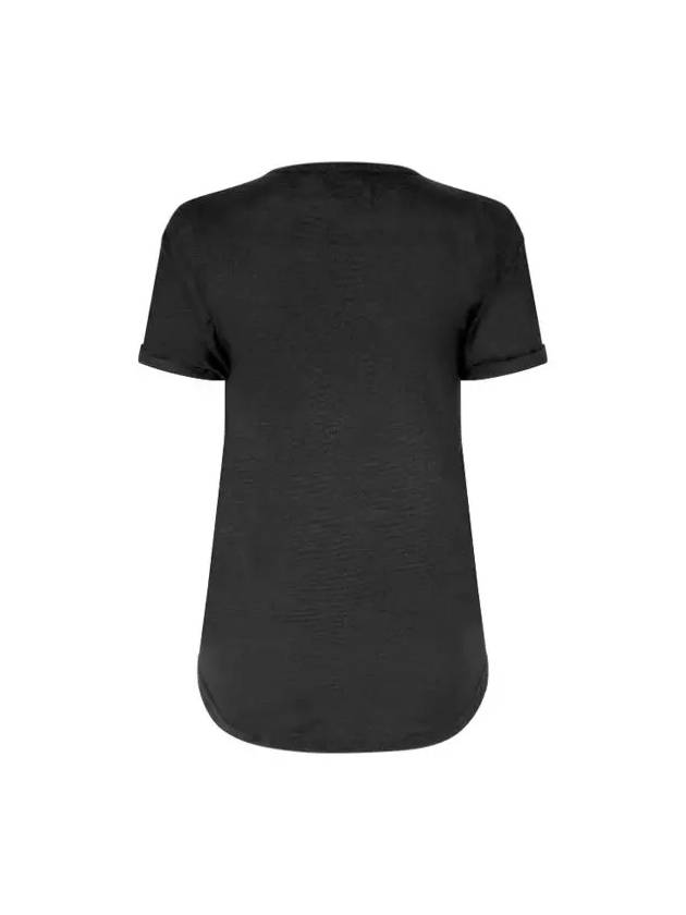 Women s Coldy Logo Short Sleeve T Shirt Black TS0004FA A1N10E 01BK - ISABEL MARANT - BALAAN 3