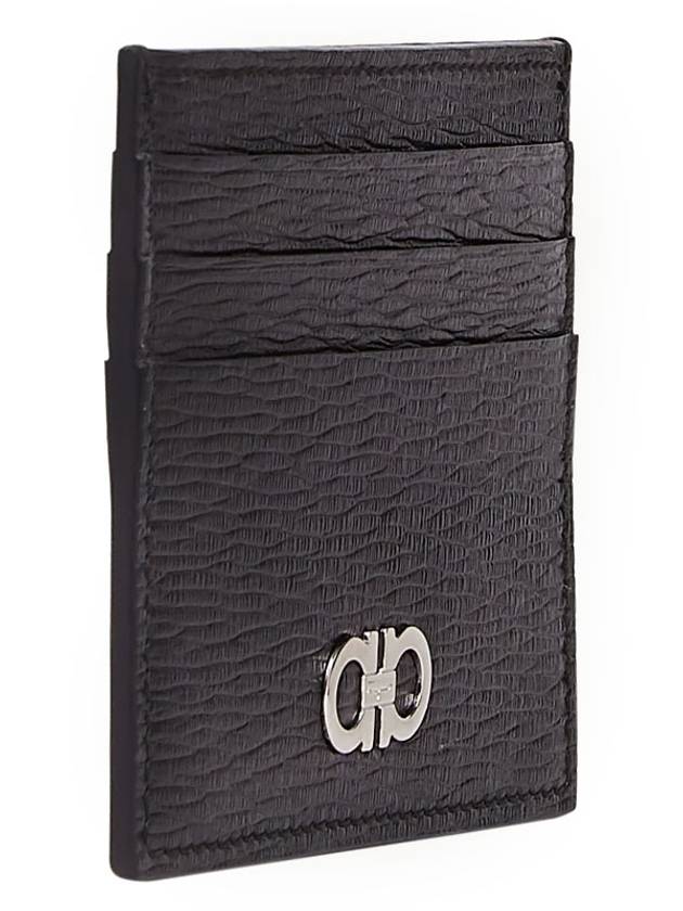 Revival Gancini Card Wallet Black - SALVATORE FERRAGAMO - BALAAN 3