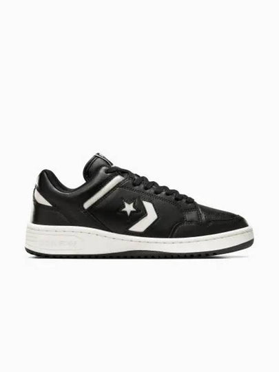 Weapon Leather Low Top Sneakers Black - CONVERSE - BALAAN 2