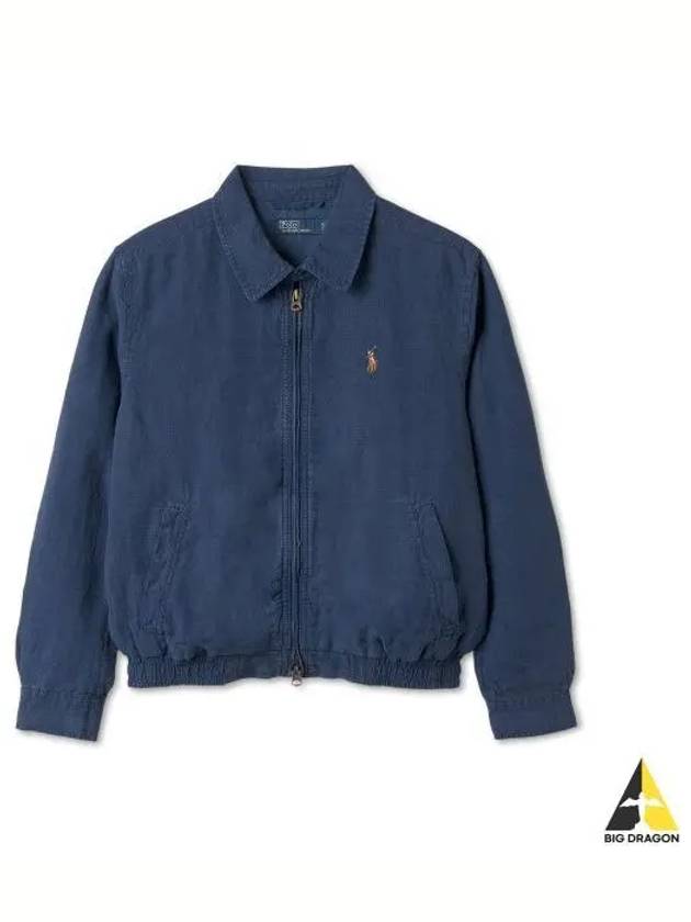 W Linen Windbreaker Navy - POLO RALPH LAUREN - BALAAN 1