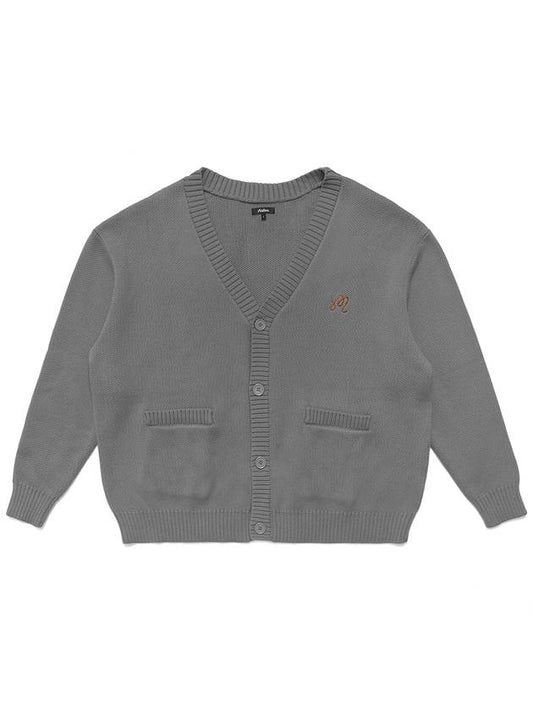 Morning Mist Collection Legends Cardigan MELANGE GRAY M3113LKO03MGR - MALBON GOLF - BALAAN 2