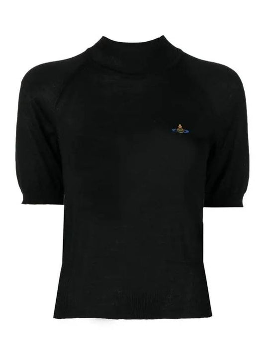 Women's Wool Silk Knit Top Black - VIVIENNE WESTWOOD - BALAAN 2