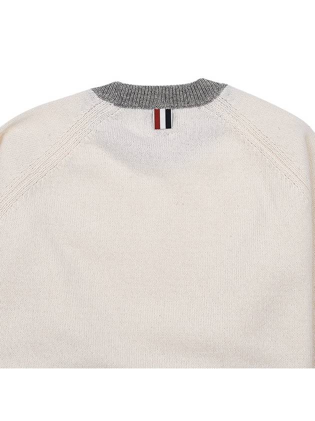 Wool 4 Bar Pullover Knit Top Beige - THOM BROWNE - BALAAN 10