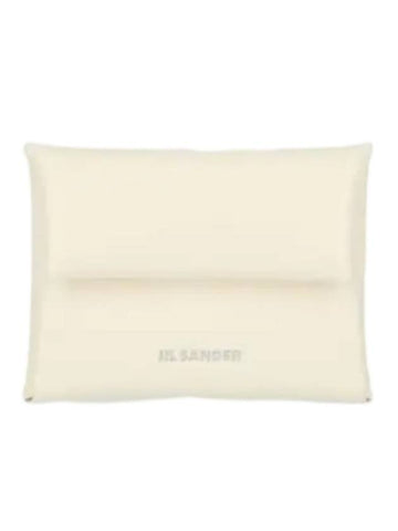 Logo Small Coin Wallet Eggshell - JIL SANDER - BALAAN 1