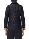 Women's Diamond Quilted Thermoregulated Check Jacket Midnight - BURBERRY - BALAAN 4