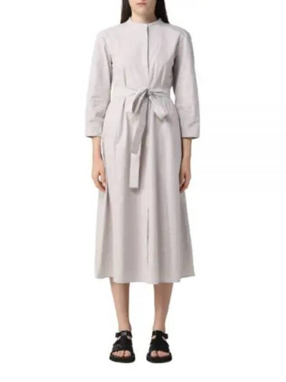 Cloe Cotton Long Dress Ice - MAX MARA - BALAAN 2