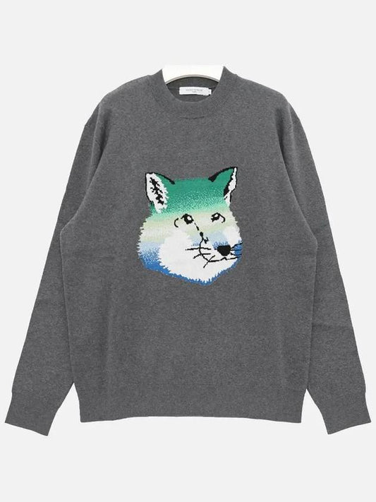 23 ss VIBRANT Fox Head Intarsia Comfort Pullover KM00517KT1078H170 B0030263278 - MAISON KITSUNE - BALAAN.