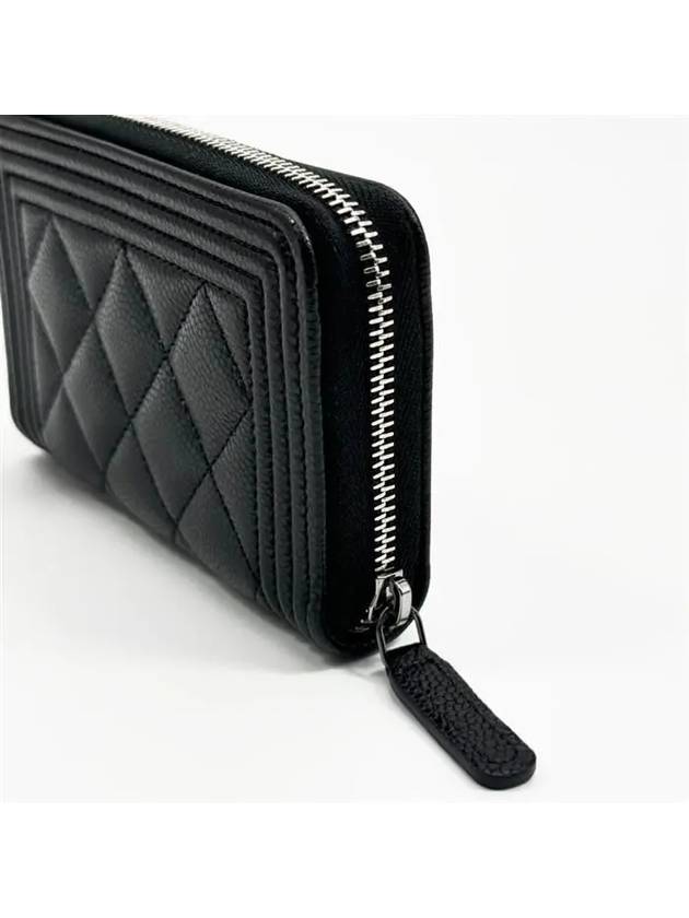 Boy Zipper Card Wallet Black - CHANEL - BALAAN 6