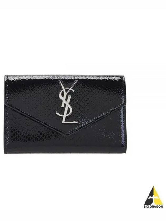 Cassandre Envelope Half Wallet Black - SAINT LAURENT - BALAAN 2