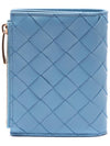 Intrecciato Zipper Small Half Wallet Windswept - BOTTEGA VENETA - BALAAN 5