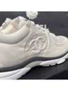 Men's Cruise Sneakers Fabric Emboss Ivory - CHANEL - BALAAN 8