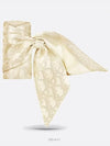 Micha Silk Twill Metallic Threads Scarf Ivory - DIOR - BALAAN 4