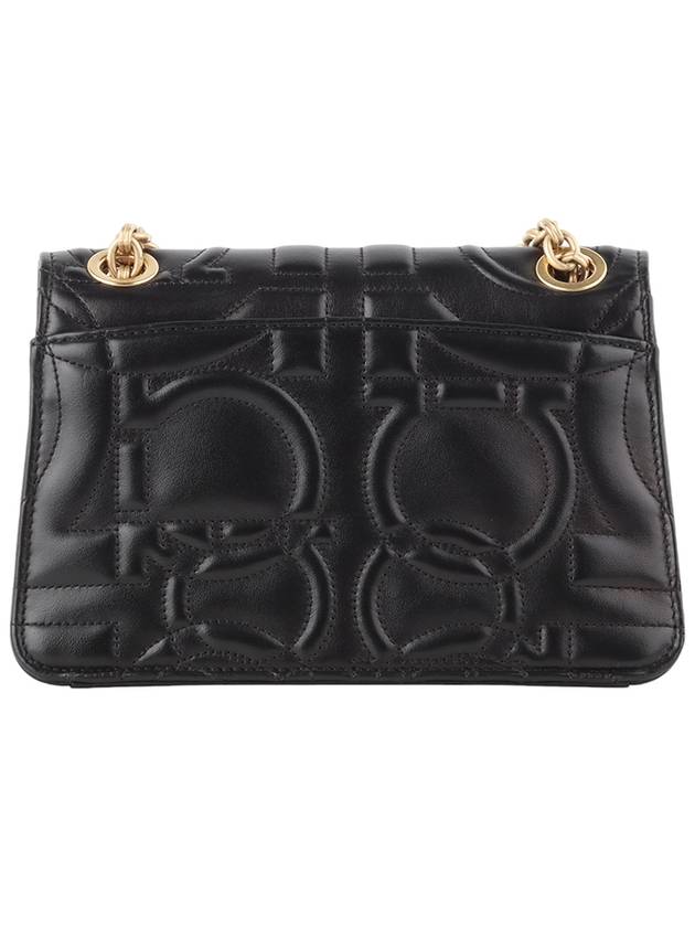 Ferragamo 21 H153 Gancini Quilted Flap Cross Bag 33689 - SALVATORE FERRAGAMO - BALAAN 3