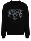 Logo Print Sweatshirt Black - VERSACE - BALAAN 2