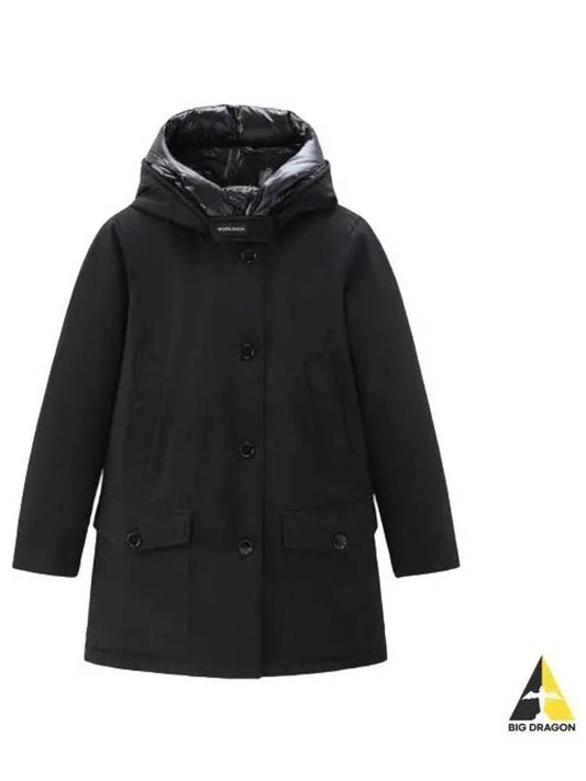 ARCTIC HIGH COLLAR PARKA BLACK CFWWOU0547FRUT0001 BLK - WOOLRICH - BALAAN 1