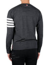 4 Bar Armband Classic Merino Wool Knit Top Dark Grey - THOM BROWNE - BALAAN 5