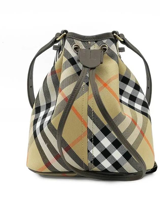 Check Bucket Bag Beige - BURBERRY - BALAAN 3