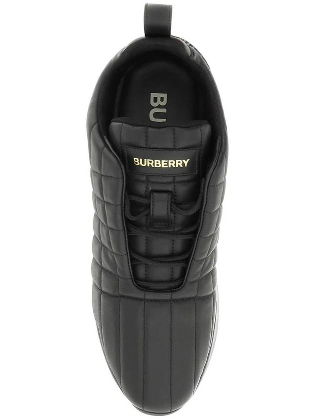 Quilted Leather Classic Low-Top Sneakers Black - BURBERRY - BALAAN 4