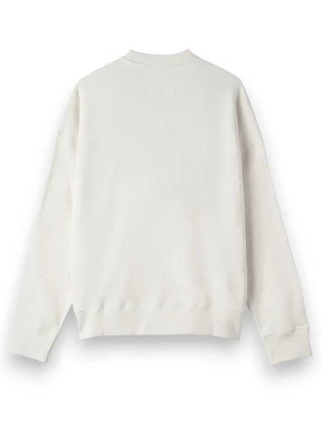 Logo Printing Oversized Cotton Sweatshirt White - JIL SANDER - BALAAN 4