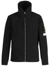 Wappen Soft Shell Hooded Jacket Black - STONE ISLAND - BALAAN 2