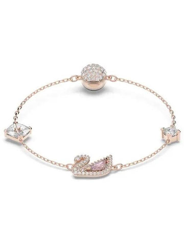 Women's Dazzling Swan Bracelet Pink - SWAROVSKI - BALAAN 2