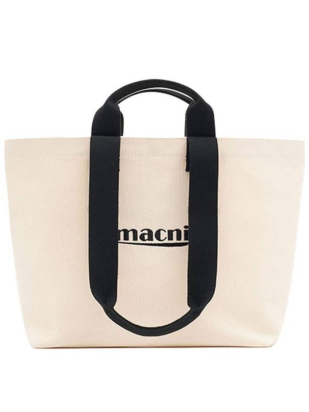 CANVAS TOTE BAG IVORY - MACNI - BALAAN 1