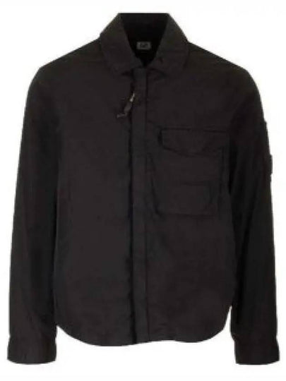 Chrome-R Pocket Over Long Sleeve Shirt Black - CP COMPANY - BALAAN 2