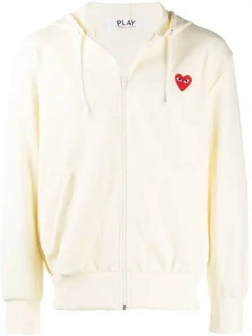 AZ T172 051 3 P1T172 Red Heart Waffen Hood Zip Up - COMME DES GARCONS - BALAAN 1