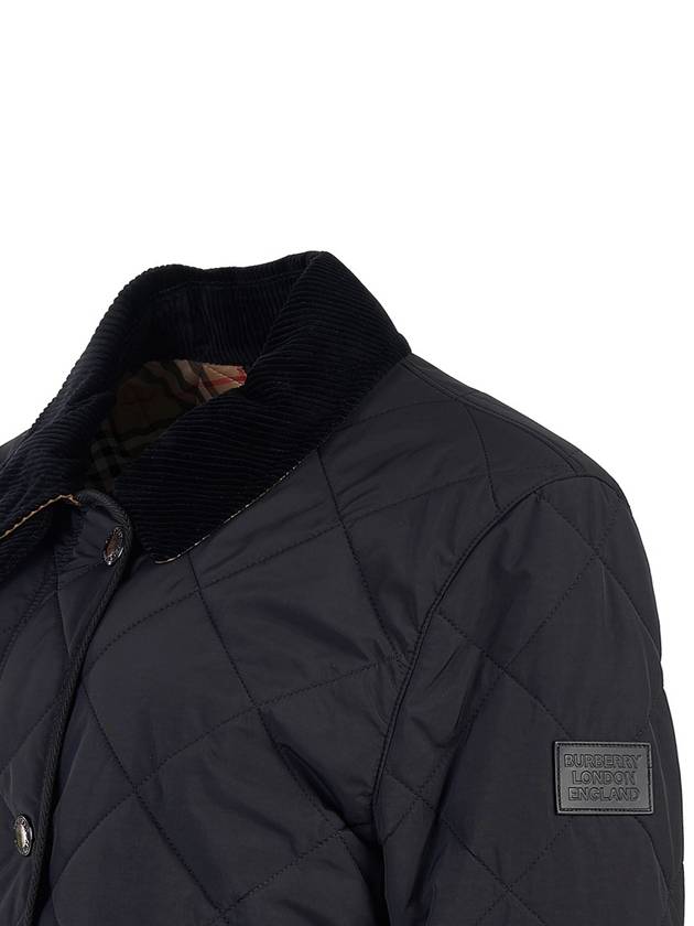 Diamond Quilted Thermoregulated Barn Jacket Black - BURBERRY - BALAAN 6