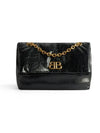 Monaco Small Chain Shoulder Bag Black - BALENCIAGA - BALAAN 4