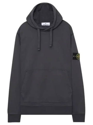 Garment Dyed Badge Hoodie - STONE ISLAND - BALAAN 1