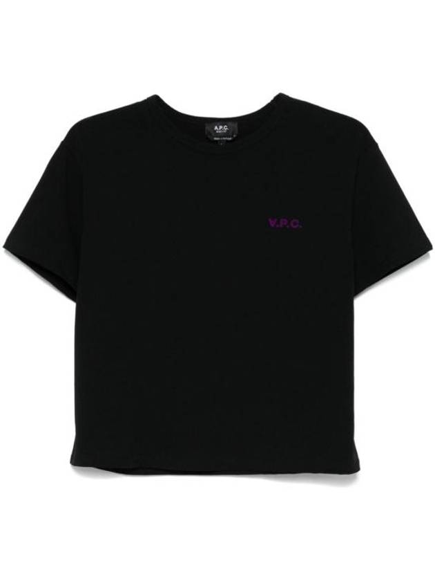 Boxy Micro Logo Short Sleeve T-Shirt Black - A.P.C. - BALAAN 2