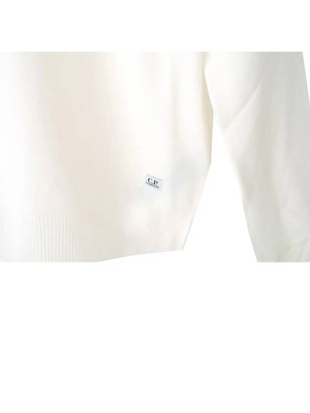 12Th Anniversary Logo Merino Wool Turtleneck White - CP COMPANY - BALAAN 5