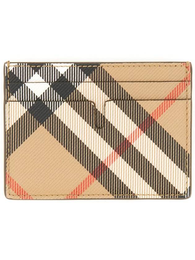 Check Card Case Wallet Beige - BURBERRY - BALAAN 3