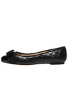 Varina Quilting Leather Ballet Flat Black - SALVATORE FERRAGAMO - BALAAN 2