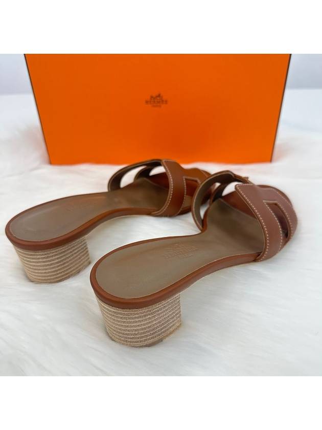 oasis sandals slippers gold - HERMES - BALAAN 4