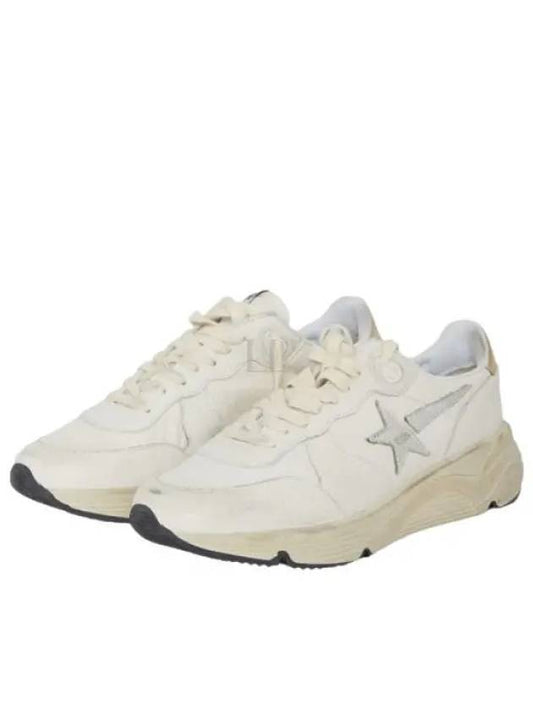 Running Sole In Nappa With Silver Star And Gold Leather Heel Tab Sneakers White - GOLDEN GOOSE - BALAAN 2