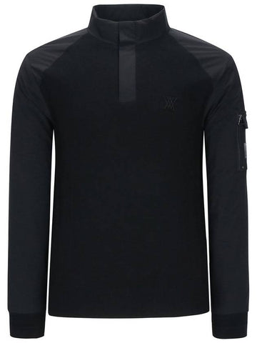 Official M PERFORMANCE WIND BLOCK HYBRID PULLOVER BK - ANEWGOLF - BALAAN 1