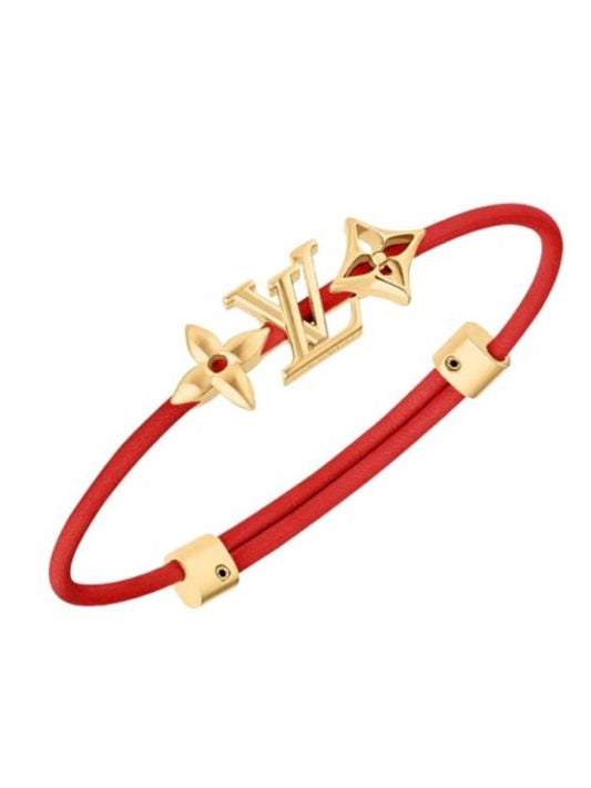 LV Iconic Flower Bracelet Gold Red - LOUIS VUITTON - BALAAN 1