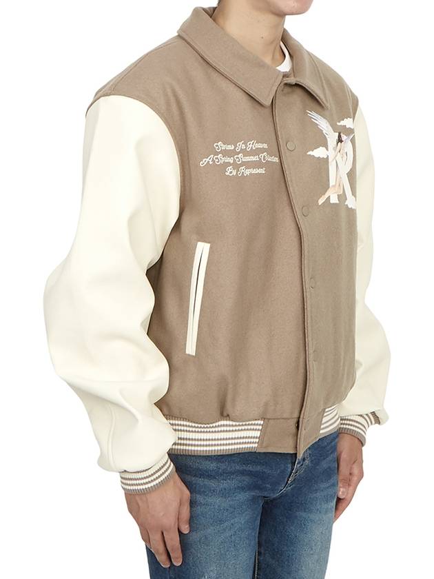 Storms In Heaven Varsity Jacket Mushroom - REPRESENT - BALAAN 5