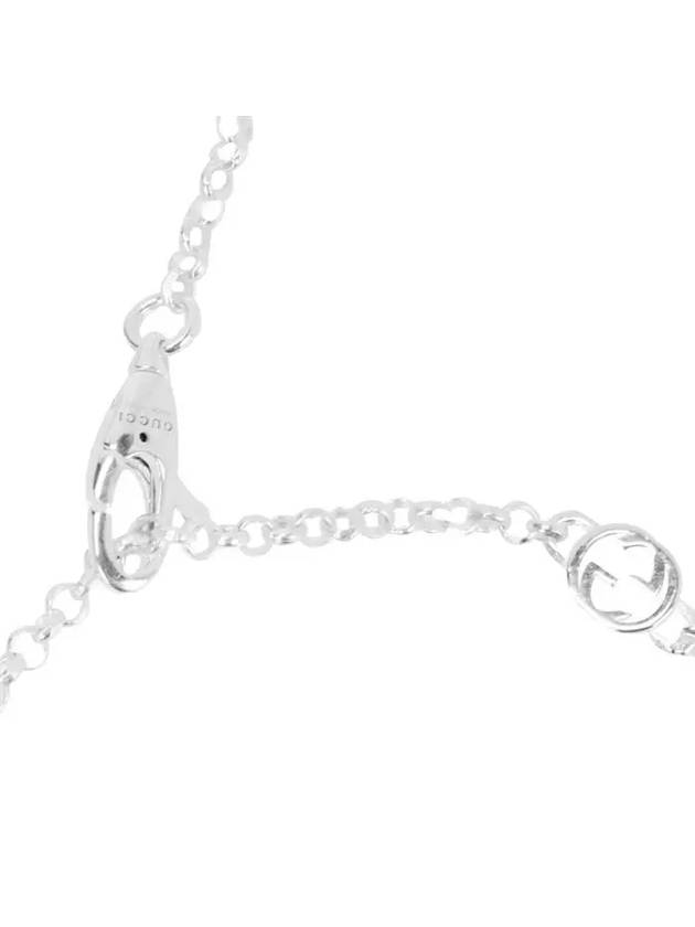 GG Marmont 925 Sterling Silver Necklace Silver - GUCCI - BALAAN 4