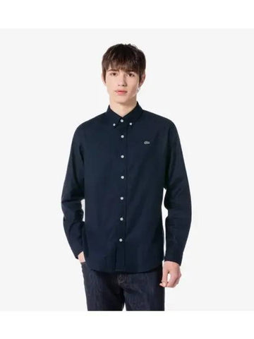 Men s Basic Oxford Shirt Navy - LACOSTE - BALAAN 1