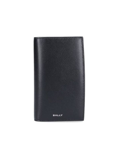 Logo Leather Bifold Wallet Black - BALLY - BALAAN 2