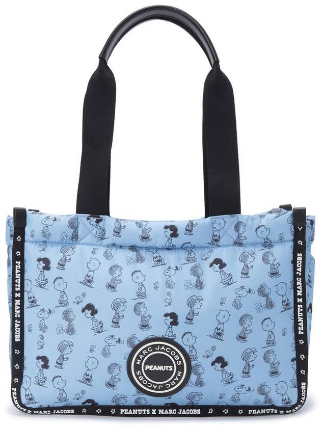 Puffy Nylon Peanuts Print Signet Medium Tote_Air Blue (4P3HTT027H03-435) - MARC JACOBS - BALAAN 1