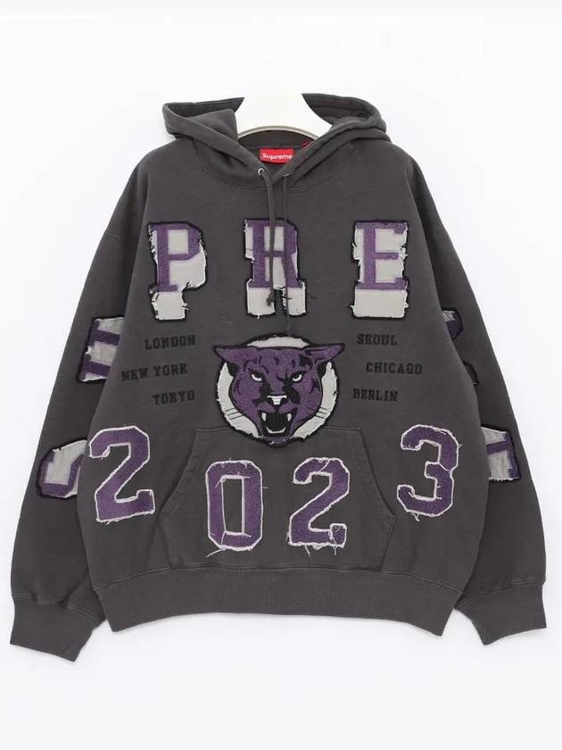 SW63 BLACK Washed Panther Hoodie - SUPREME - BALAAN 3