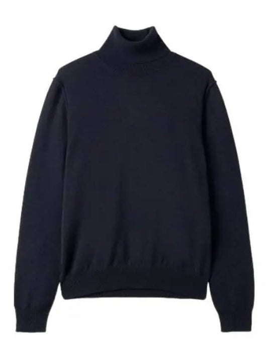 High neck cashmere sweater navy knit - MAISON MARGIELA - BALAAN 1