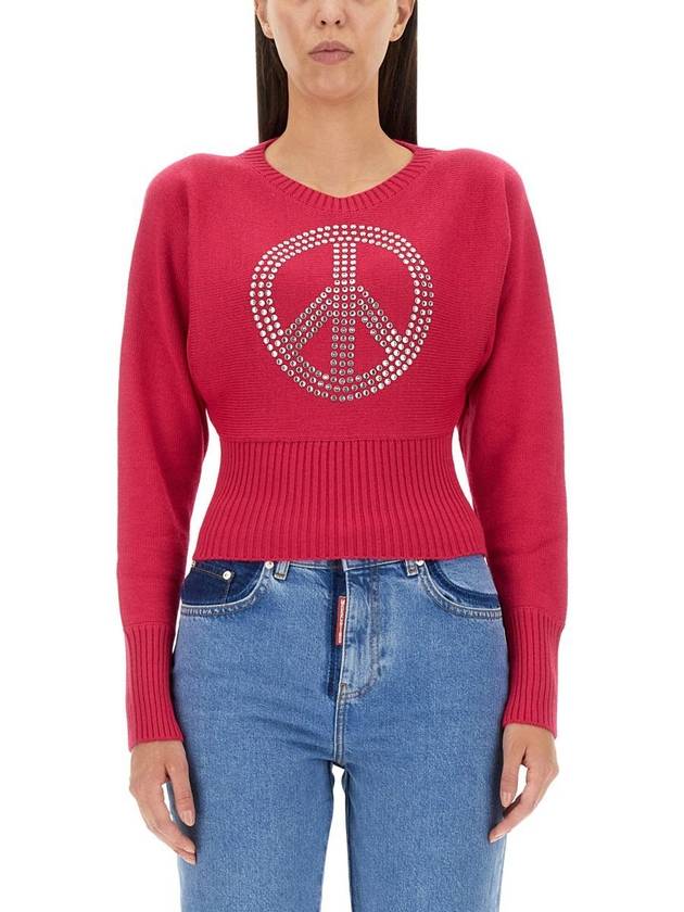 23 fw Peace Symbol Jersey 090982070208 B0040439779 - MOSCHINO - BALAAN 2